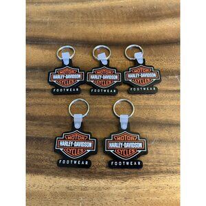Harley-Davidson (Footwear) Logo Small Rubber Key Chain Lot